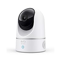 eufy Security Indoor Cam E220, Pan & Tilt, Indoor Security Camera, 2K - 3 MP Wi-Fi Plug-in, Voice Assistant Compatibility, Night Vision, Motion Tracking, HomeBase 3 Compatible, Motion Only Alert