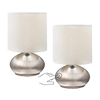 Catalina Lighting 18581-00 Caden Mini Reading Lights, Touch Accent Lamps for Office, Dorm, or Bedroom, Reading Light Nightstand Lamp, LED Bulb NOT Included, 9.25