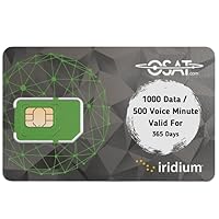 Iridium GO! 1000 Data Mins / 500 Voice Prepaid SIM Card for Iridium GO! Satellite Wi-Fi Hotspot - Online Activation & Refill/Top-ups - No Activaton Fee - No Monthly fee