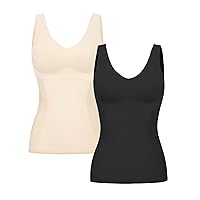 LODAY Shapewear Tummy Control Tank Top Compression Tanks for Women V-Neck Camisole Cami Slimming Body Shaper