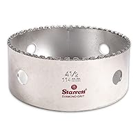 Starrett Diamond Grit Hole Saw - Ideal for Drilling Small Diameter Holes - 4-1/2
