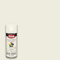 Krylon 12 oz K05567007 COLORmaxx Ivory Paint & Primer Spray Paint, Satin