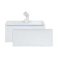 Office Depot Clean Seal(TM) Security Envelopes, 10 (4 1/8in. x 9 1/2in.), White, Box Of 500, 12015