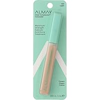Almay Clear Complexion Concealer Corrector, Light [100], 0.18 oz (Pack of 2)