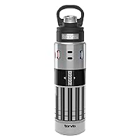 Tervis Star Wars Lightsaber Detail Triple Walled Insulated Tumbler Travel Cup Keeps Drinks Cold, 24oz Wide Mouth Bottle, Stainless Steel