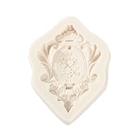 Frame Fondant Mold For Cake Decorating Baroque Embossed Photo Frame Silicone Mold For Wedding Cake Cupcake-Topper Frame Silicone Mold Chocolate For Epoxy Resin