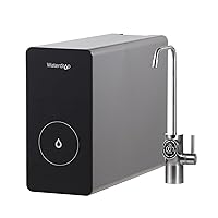 Waterdrop D6 Reverse Osmosis Water Filter, 600 GPD Under Sink Reverse Osmosis System, Reduce PFAS, 2:1 Pure to Drain, Tankless RO Water Filter System, Smart LED Faucet, Easy Installation