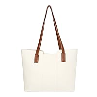 IQYU Bags Women's Nylon Simple Casual Shoulder Bag Large Capacity Satchel Handbag with Compartments Pockets Belt