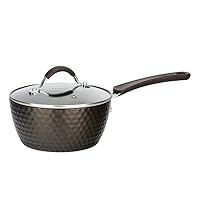 NutriChef Durable Sauce Pot with Lid - Non-stick High-Qualified Kitchen Cookware with See-Through Tempered Glass Lids, 1.7 Quarts, Works with Model: NCCW11DS), One size, Coffee PRTNCCW11COFSP