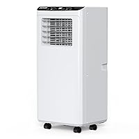 VEVOR 8,000 BTU Portable Air Conditioners - Cool to 350 Sq.Ft with Remote Control, 3-in-1 Portable AC Unit with Dehumidifier, Fan Modes for Bedroom, Office with Timer and Installation Kits, White