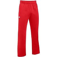 Under Armour Boys' UA Hustle Fleece Pants YLG Red