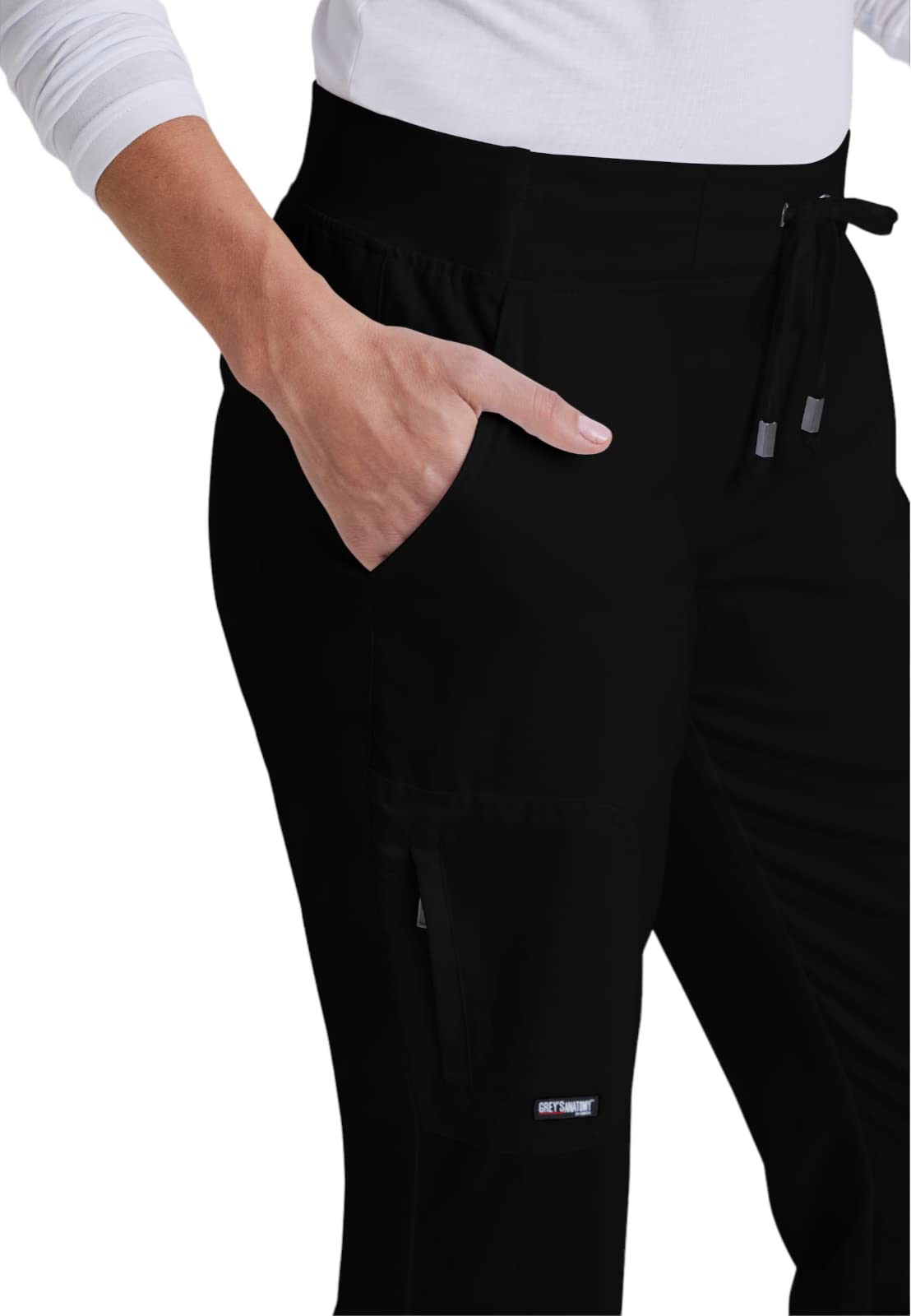 BARCO Grey's Anatomy Scrubs - Mia Scrub Pant for Women, Elastic Back Waist, Mid-Rise Shaped Leg Women's Scrub Pant