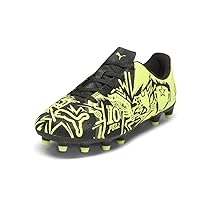 Puma Kids Boys Tacto Ii X Cp10 Firm GroundArtificial Ground Soccer Cleats Cleated, Firm Ground - Black, Yellow