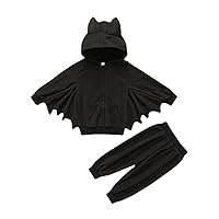 Baby Boy Clothes Gift Set Halloween Toddler Kids Child Infant Newborn Baby Boys Girls Bat Long (Black, 18-24 Months)