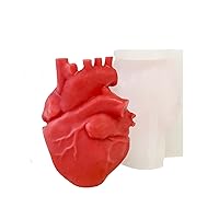 TOPYS Cardiovascular Candle Mold, Novelty Heart Mould for Halloween, Silicone Mold for Fondant Handmade Soap Lotion Bar Wax Casting Crayon Cake Ice Cream Clay Cake Decorating