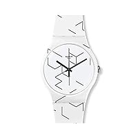 Swatch Unisex Adult Analogue Quartz Watch with Silicone Strap SUOW164