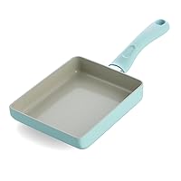 Greenpan Green Chef Egg Pan IH Safe Ceramic Non-Stick Easy Clean Non-Toxic Material Earth Color Mint Green