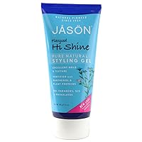 Flaxseed Hi-Shine Styling Gel, 6 Ounce Tubes (Pack of 2)
