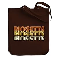 Ringette RETRO COLOR Canvas Tote Bag 10.5