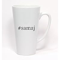 #samaj - Hashtag Ceramic Latte Mug 17oz