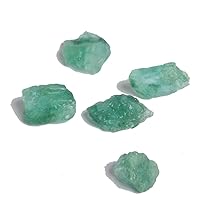 Genuine Rough Green Emerald 36.50 Ct Lot of 5 Pcs Natural Raw Healing Crystal Loose Gem for Jewelry