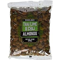 Trader Joe's Thai Lime & Chili Almonds 12 oz (Pack of 2)