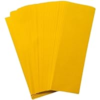 100pcs (7x16cm) Taoist Supplies, Good Yellow Paper, Blank Yellow Paper, Blank Fu Paper, Blank Good Luck Yellow Symbol Paper
