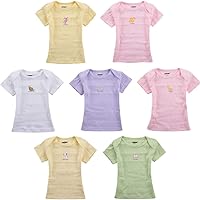 Baby Boy Girl 7Pcs/lot Short-Sleeve Cotton T-Shirt Tee Package