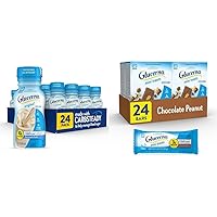 Glucerna Nutritional Shake Diabetic Drink, Glucerna Mini Treats Diabetic Snack, 24 Count Each, 10g Protein, 80 Calories