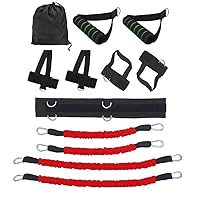 Sports Fitness Bounce Trainer Leg Resistance Band Set Boxing Exercise Belt for Strength Training Workout Bouncing Bands