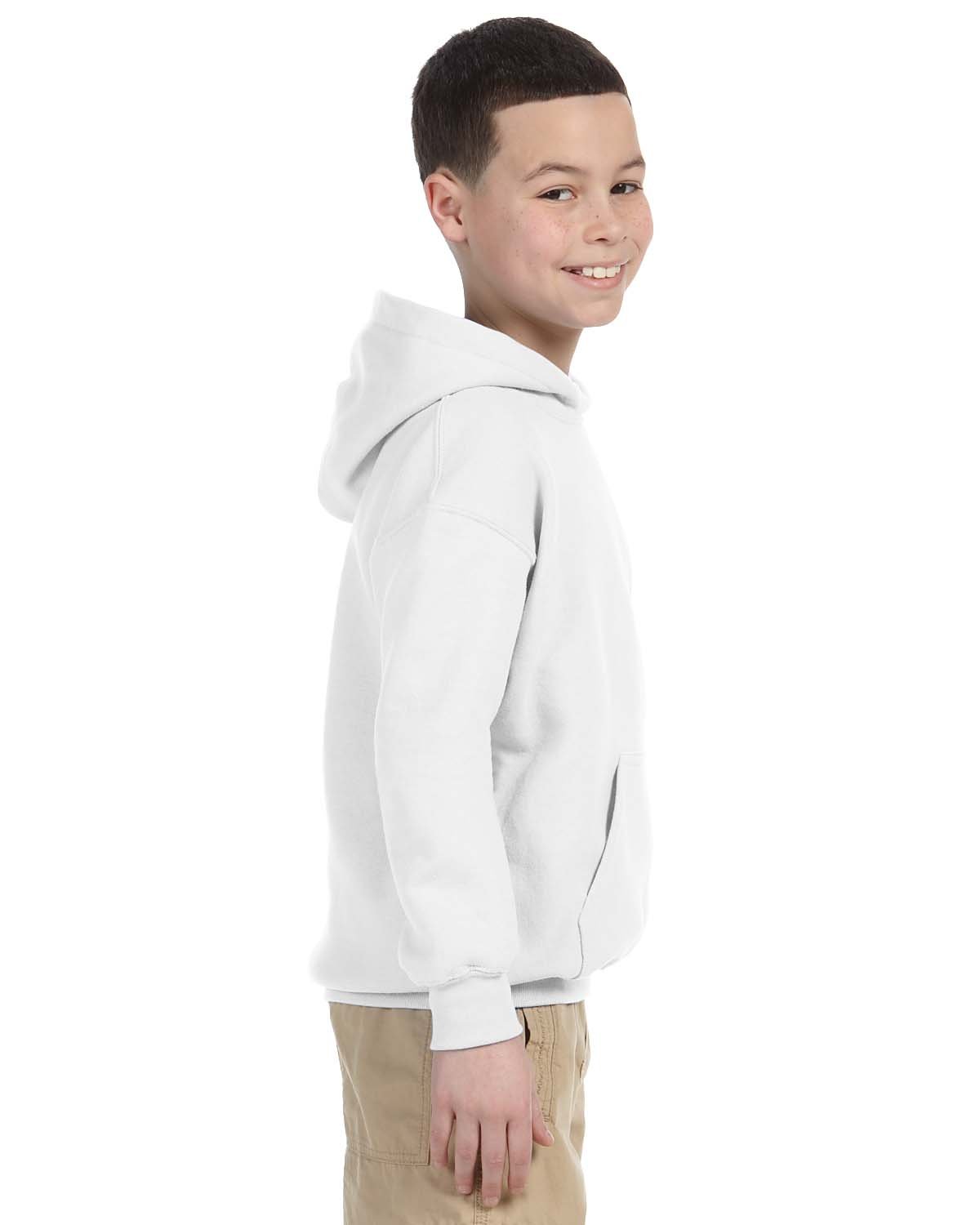 Heavy Blend Hooded Sweatshirt (G185B) White, XS