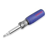 WORKPRO 11-in-1 Screwdriver/Nut Driver Set Tool Cushion Grip, All in One Multi-bit, Portable Screw-driver, 8 Bits (Philips/Slotted/Torx/Square), 3 Nut Driver Sizes