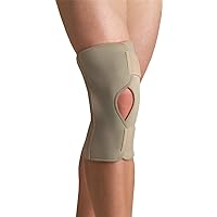 Open Knee Wrap Stabilizer Knee Brace, Beige, X-Small