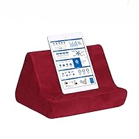 Pillow Pad Ultra Multi-Angle Soft Tablet Stand, Burgundy - Comfortable Angled Viewing for iPad, Tablets, Kindle, Smartphones, Books, Magazines, and More