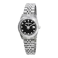 Mathey-Tissot Rolly III Crystal Black Dial Ladies Watch D810AN