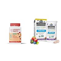 SmartyPants Organic Kids Multivitamin Gummies: Probiotics & Garden of Life Dr. Formulated Probiotics Organic Kids+ Plus Vitamin C & D - Berry Cherry - Gluten