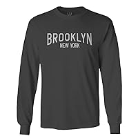 Vintage New York Brooklyn NYC Cool Hipster Street wear Long Sleeve Men's