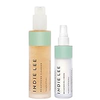 Indie Lee Bright As Day Bundle - Includes Brightening Cleanser Daily Face Wash and Brightening Cream Facial Moisturizer (2 Count, 125ml/50ml)
