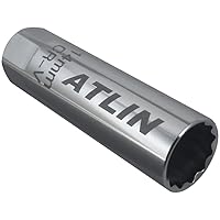 ATLIN 14mm Spark Plug Socket - Thin Wall Spark Plug Socket - Compatible with BMW, MINI, Nissan