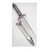 AzureGreen Novelty Athame Knife Flowing Goddess Beautiful Designed Hilt and Sheath Blade 13in Overall,Stainless Steel