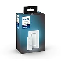 Smart Wireless Dimmer Switch V2 (Installation-Free, Exclusive for Philips Hue Lights) for Indoor Home Lighting, Livingroom, Bedroom