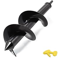 Garden Spiral Drill 10 x 30 cm Garden Auger, Earth Auger for Drill, Plant Drill, Garden Drill, Plant Drill for Cordless Screwdriver, Floor Drill, Flower Planters, Auger for Holes Digging