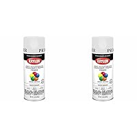 Krylon K05584007 COLORmaxx Primer Spray Paint for Indoor/Outdoor Use, White, 12 Ounce (Pack of 2)