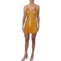 Free People Womens Here She is Embellished Casual Slip Dress