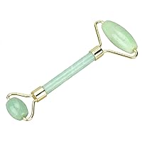 Double Head Jade Rollers for Face Green Jade Massage Roller Cellulite Wrinkle 1Pcs
