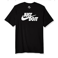 Nike Men's Sport wear Tee just DOIT Black/White Large