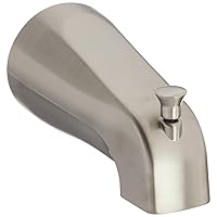 Moen Commercial Classic Brushed Nickel Diverter Tub Spout, 15856CBN