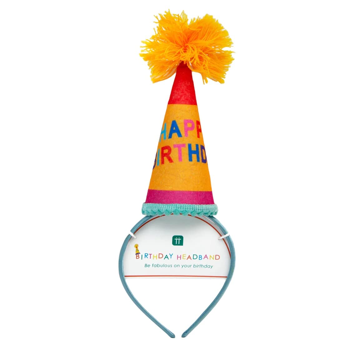 Talking Tables Colourful Birthday Party Hat Headband - Birthday Hair Band For Adults, Children, Boys And Girls - Fit All Head Sizes