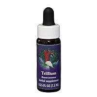 Flower Essence Services Trillium Dropper Herbal Supplements, 0.25 Ounce