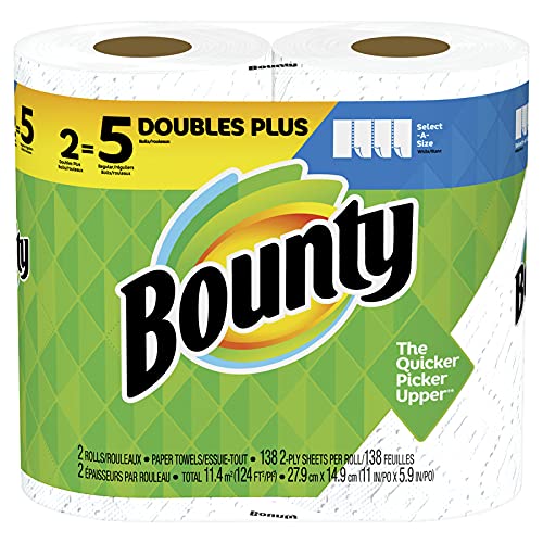 Bounty 76213 Paper Towels, Select-a-Size, 138 2-Ply Sheets, 2-Pk. - Quantity 6